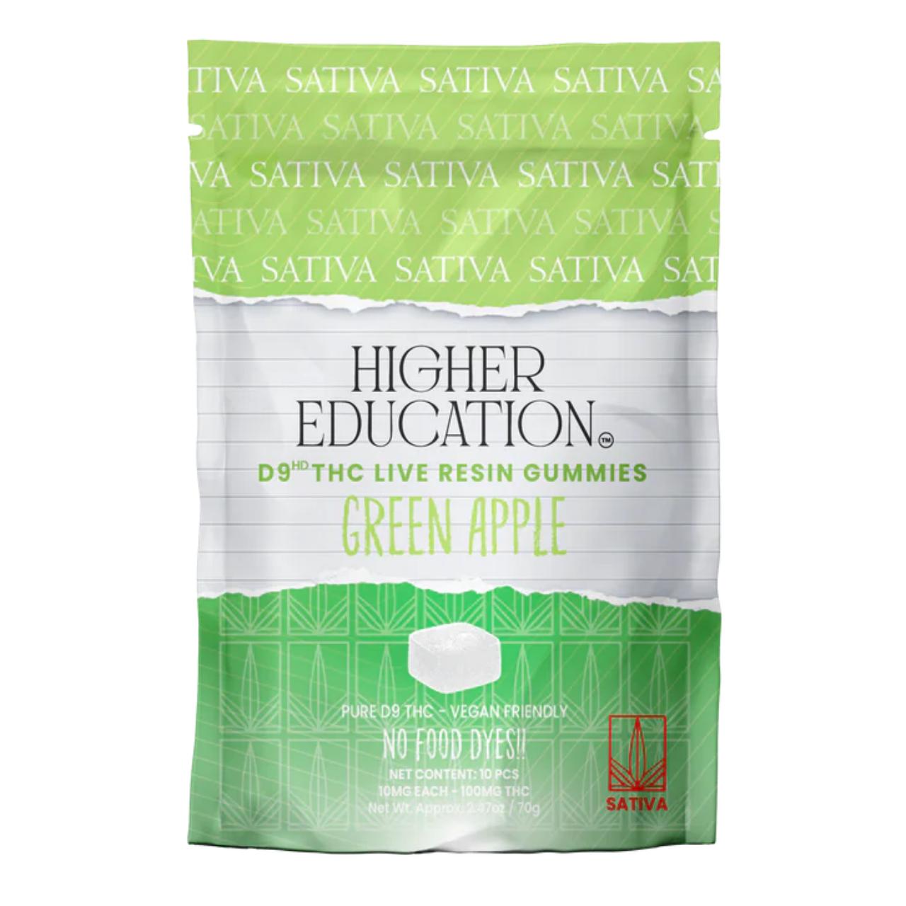 Higher Education D9 Live Resin Gummies 100MG-10CT
