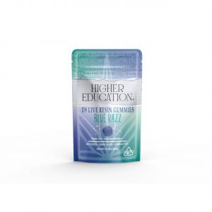 Higher Education D9 Live Resin Gummies – 1200MG blue razz