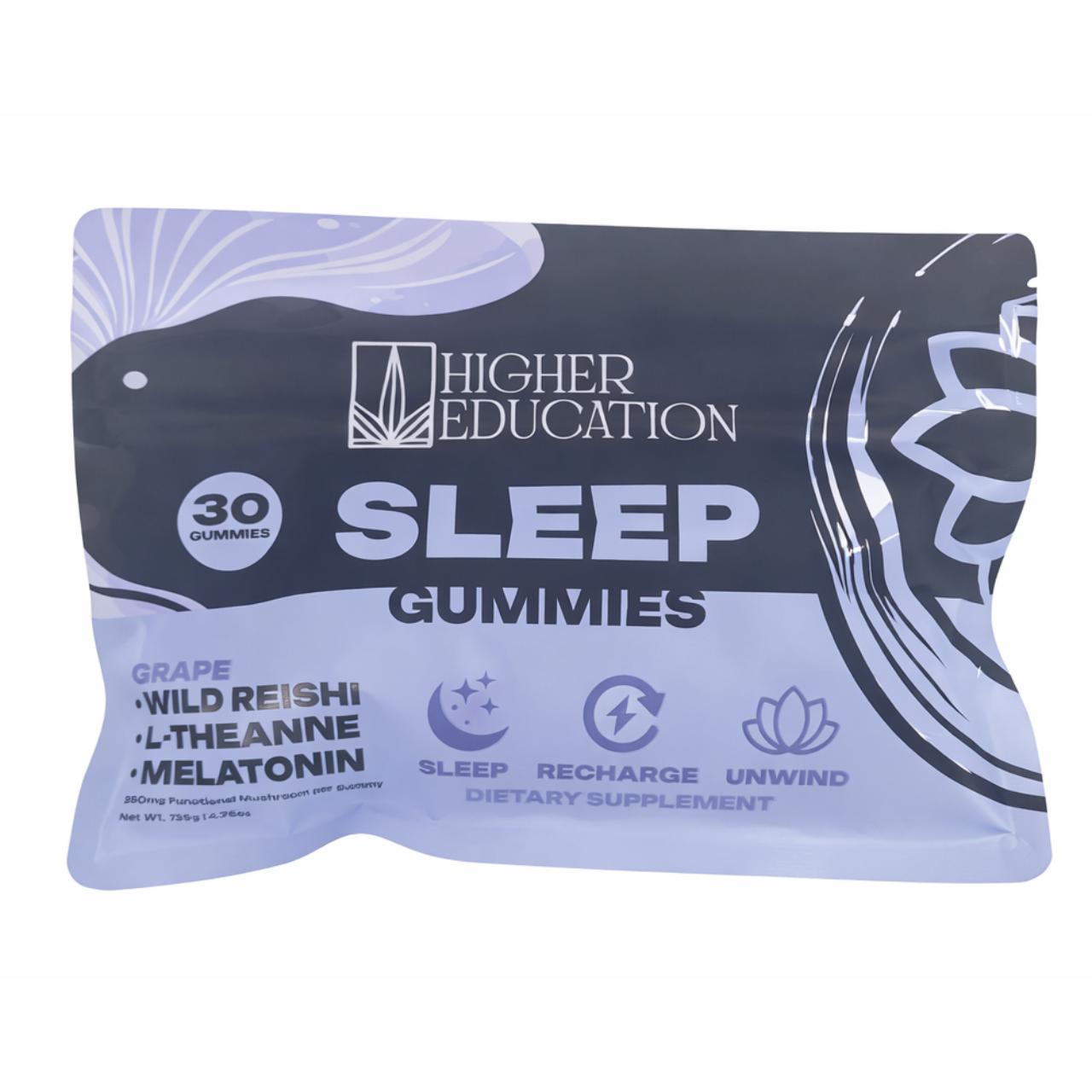Higher Education Functional Mushroom Gummies 30CT Sleep Grape