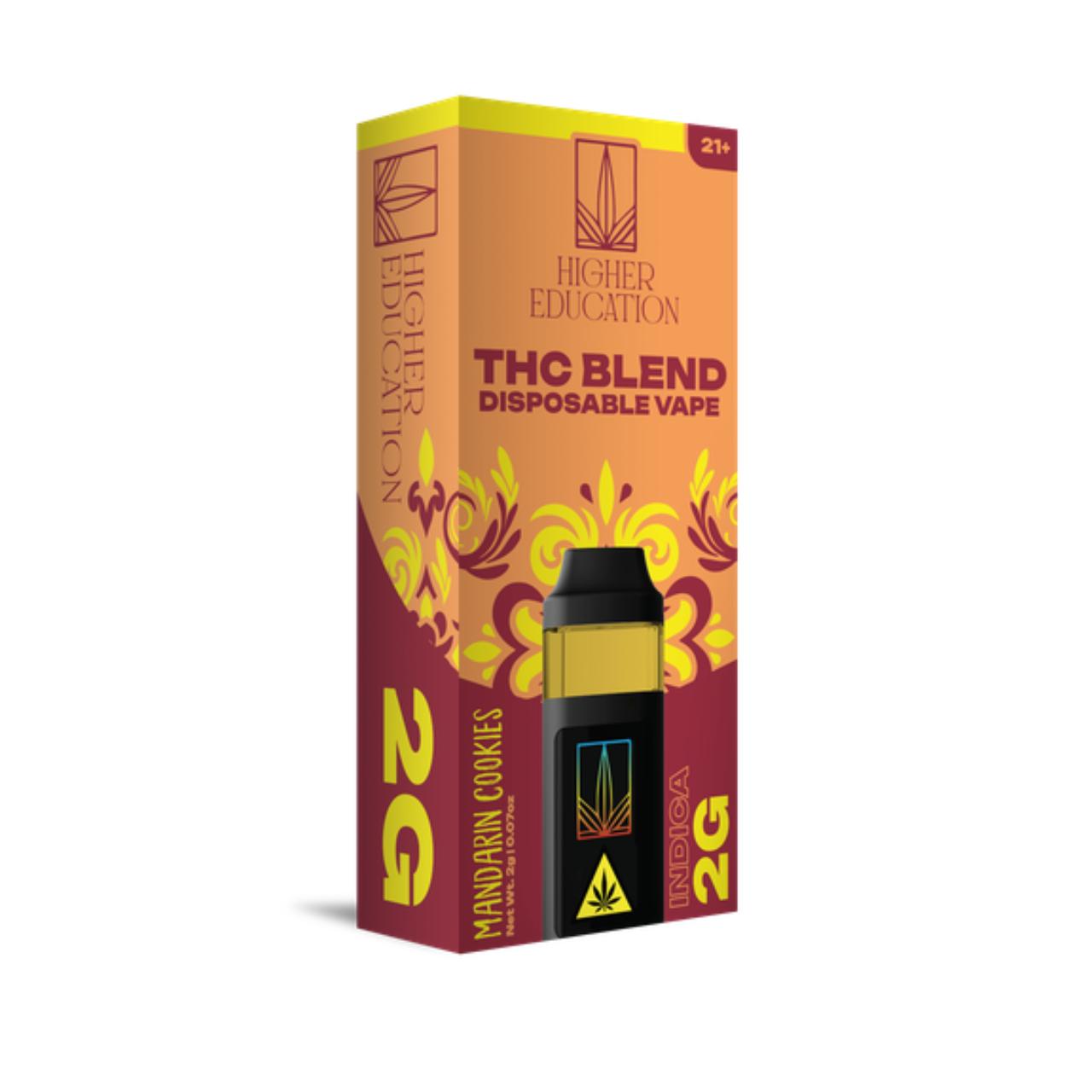 Higher Education THC Blend Disposable 2G Mandarin Cookie Indica