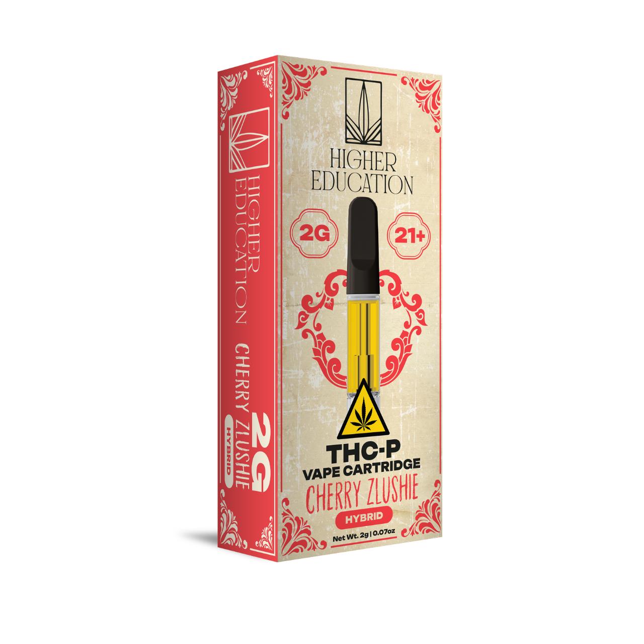 Higher Education THCP Vape Cartridges 2G Cherry Zlushies Hybrid