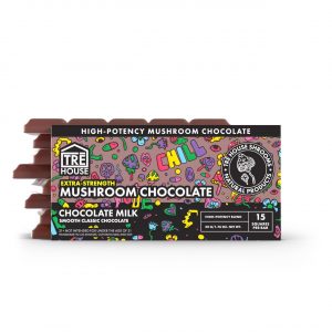 TRĒ House Extra Strength Magic Mushroom Blend Chocolate Bar chocolate milk