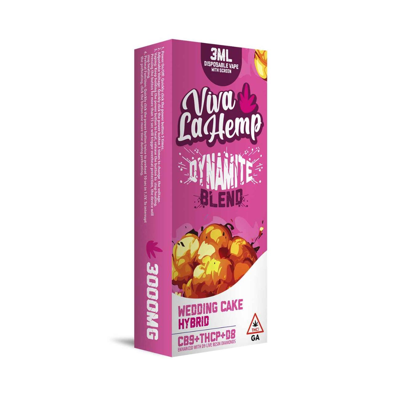 Viva La Hemp Dynamite Blend Disposable W/Screen 3ML