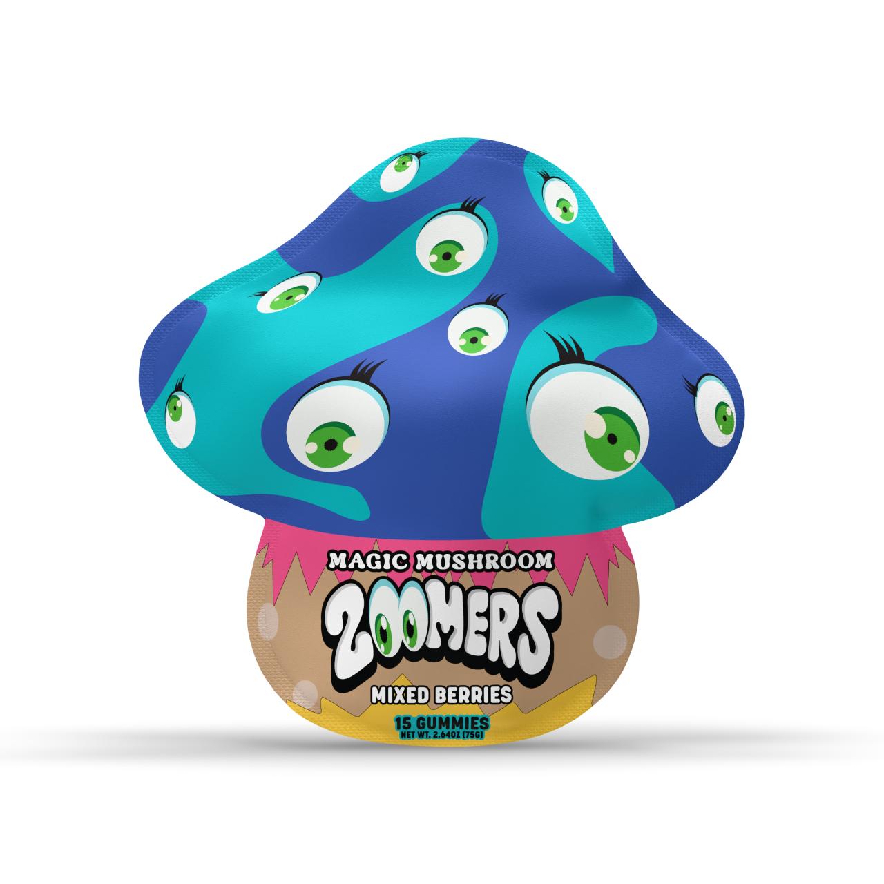 Zoomers Magic Mushroom Gummies Mixed Berries